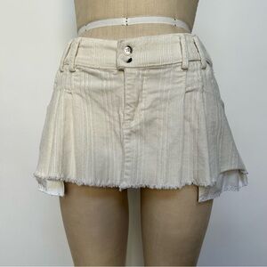 BDG Off-White Textured Skirt